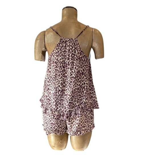 Kensie 2-Piece Lingerie Pajama Shorts Set Leopard/Cheetah Print Sz S #313J - Picture 6 of 10